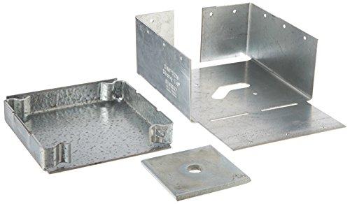 Simpson Strong-Tie ABW66RZ Rough Cut 6x6 Adjustable Post Base with Wind Uplift, Zmax Finish