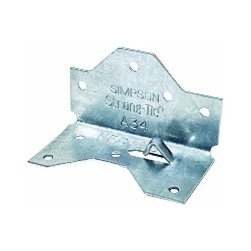 Simpson Strong-Tie A34 1-7/16" x 2-1/2" Framing Angle Anchor - G90 Galvanized