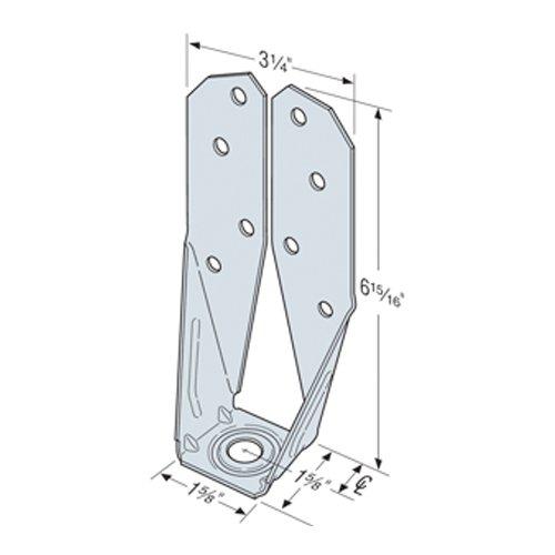 Simpson Strong-Tie S/DTT2Z Deck Tension Tie For Steel - Zmax Finish