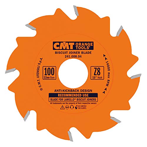CMT, 241.008.04 241-Series Biscuit Joiner Circular Saw Blade FLAT