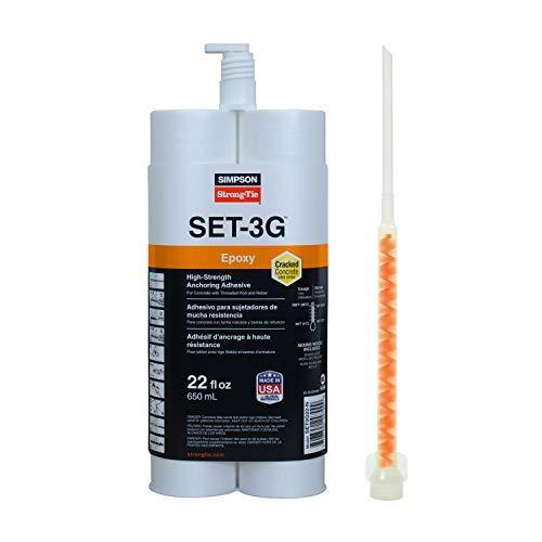 Simpson Strong-Tie SET3G22-N High-Strength Epoxy Adhesive - 22oz Tube w/ Nozzle