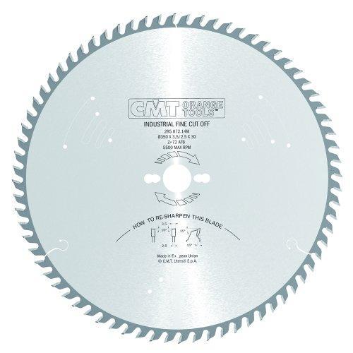 CMT 285.072.14M Industrial Heavy-Duty Fine Cut-Off ATB Blade and 350mm 13-25/32-Inch by 72 Teeth 10-Degree ATB with 30mm Bore