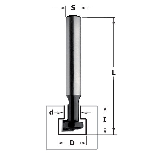 CMT 85001 Contractor Keyhole Bit, 3/8-inch Diameter, 1/4-inch Shank