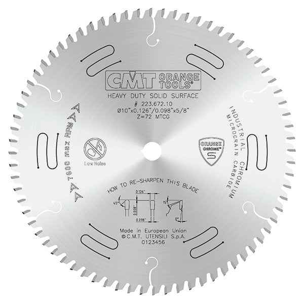 CMT 223.684.12 223.6 Heavy Duty Solid Surface Blade
