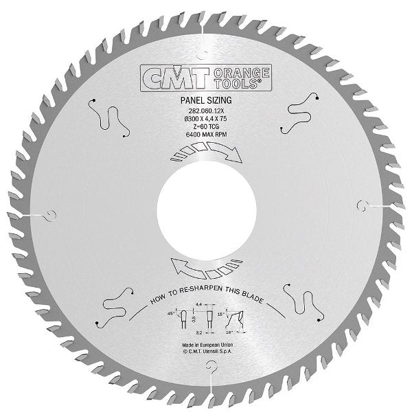 CMT 282.072.15U2 Laminate-Chipboard Saw Blade 380 x 4.4 x 60mm