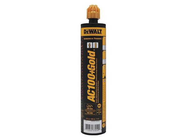 DeWALT AC100 + Gold Quik-Shot Acrylic Epoxy Adhesive 10 oz.