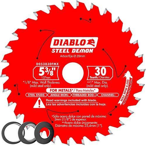 Diablo D053830FMX 5‑3/8 in. x 30 Tooth Metal Cutting Saw Blade - STEEL DEMON
