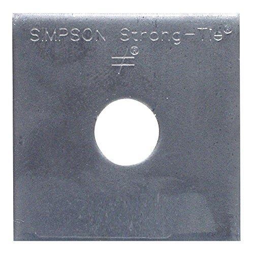 Simpson Strong-Tie BP 1 Bearing Plate 1 inch Bolt Diameter, 3-1/2 x 3-1/2, Thickness 3/8 in
