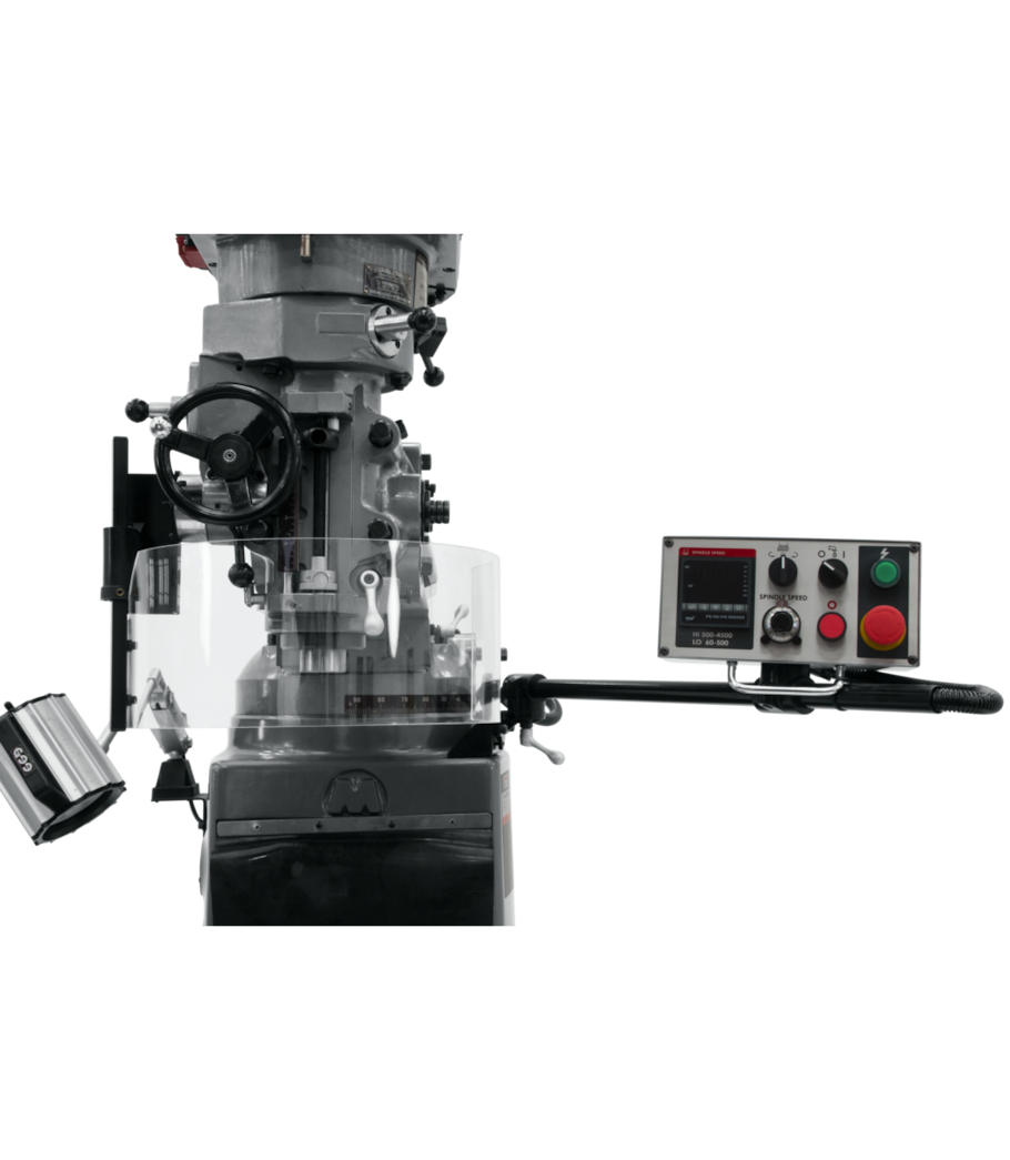 JET JTM-949EVS Mill With 3-Axis Acu-Rite 203 DRO (Knee) With X and Y-Axis Powerfeeds and Air Powered Draw Bar - 690528