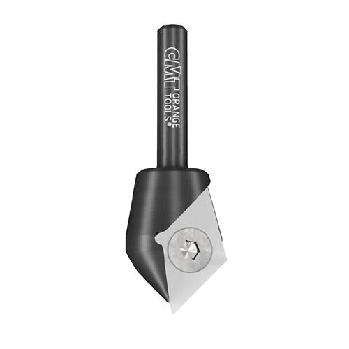 CMT 665.201.11 V-grooving & signmaking router bits with indexable knives (90°)