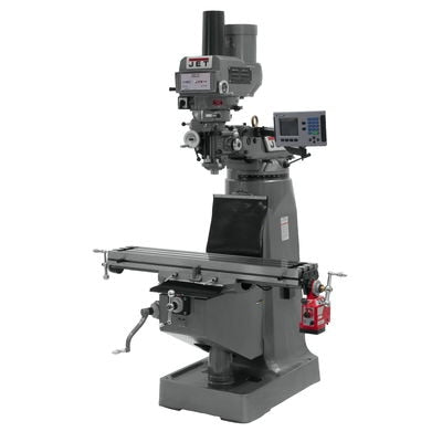 690125, JET JTM-4VS Mill With ACU-RITE 203 DRO With X-Axis Powerfeed and Power Draw Bar  Installed in Metalworking, Milling, Vertical Mills