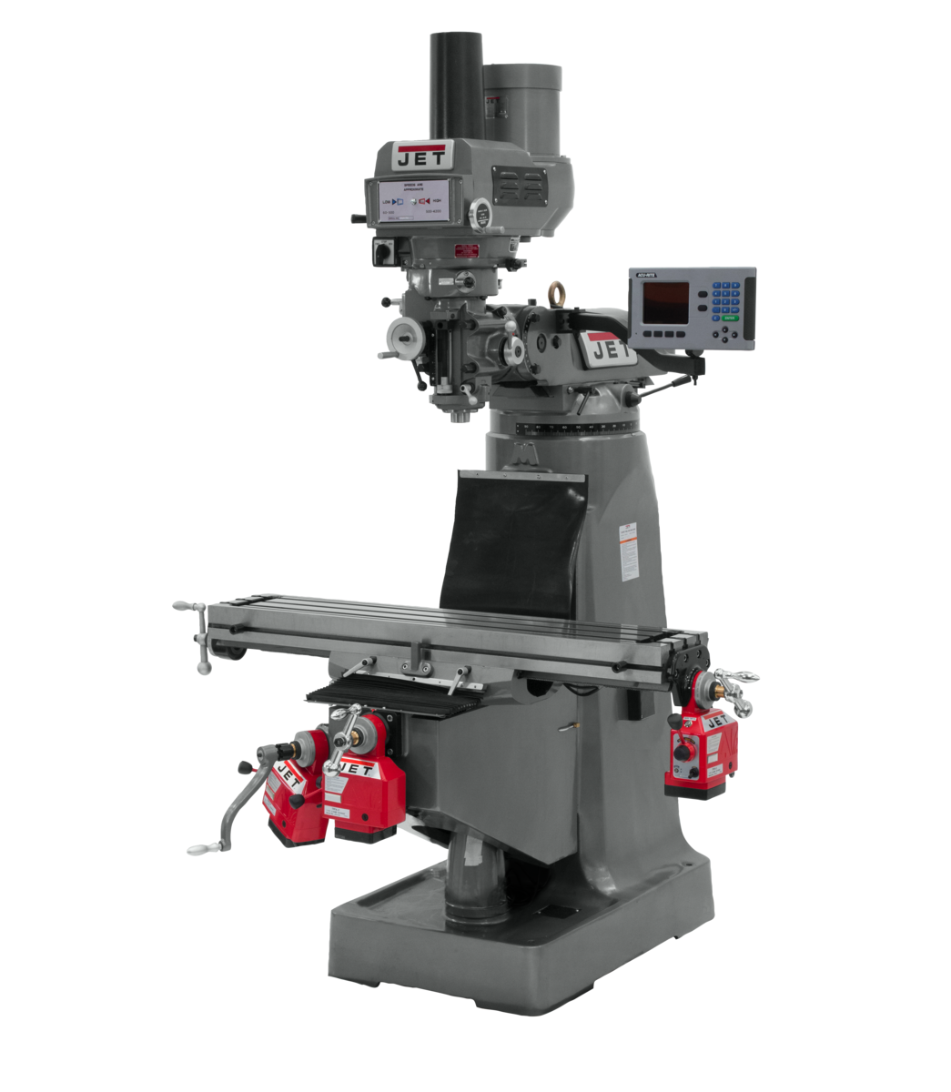 690231, JTM-4VS with 203 DRO, X, Y, & Z Powerfeeds, and Air Power Drawbar