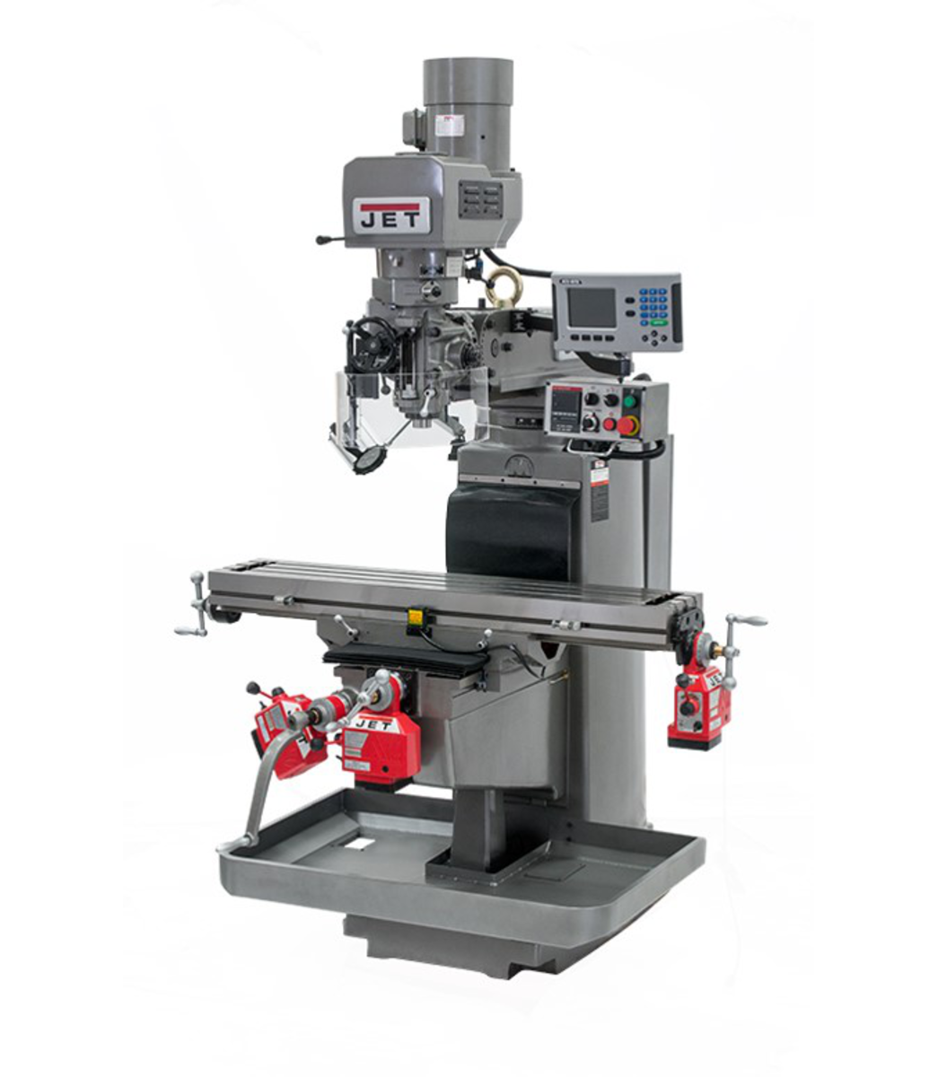 690650, JET JTM-1050EVS2 Vertical Milling Machines are durable enough to be the workhourses of your operation, and come with add-ons and features that give you great milling flexibility