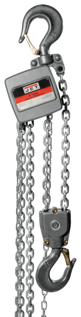 JET 3-Ton Aluminum Hand Chain Hoist with 30ft of Lift | AL100-300-30