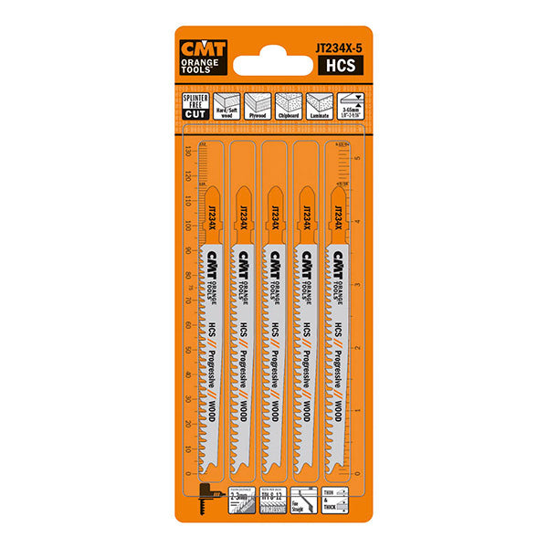 CMT JT234X-5 Jig Saw Blades for Wood 5-Pack