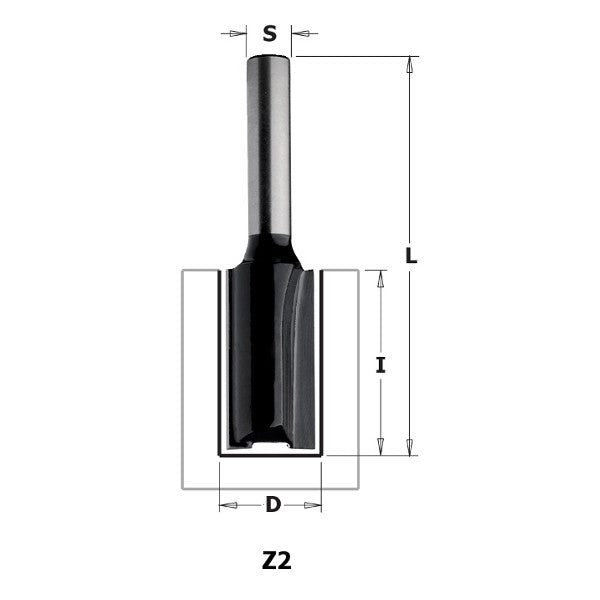CMT 81131 Contractor Straight Bit 3/4-inch Diameter 1/4-inch Shank