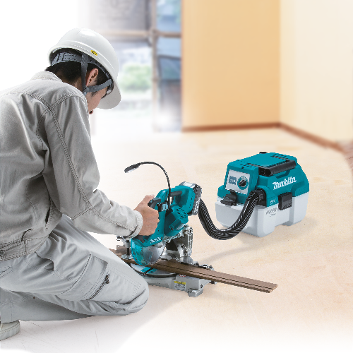 Makita XCV11Z 18-Volt LXT Lithium-Ion Brushless Cordless 2 Gal. HEPA Filter Portable Wet/Dry Dust Extractor/Vacuum, Tool Only