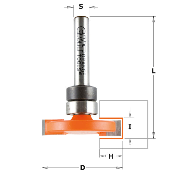 CMT 822.023.11B Flooring Router Bit with 1-1/4-Inch Diameter with 1/4-Inch Shank