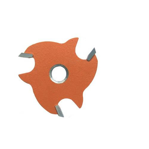CMT 823.332.11 3-Wing Slot Cutter with 45-Degree Bore, 1/8-Inch Cutting Length and 5/16-Inch Bore