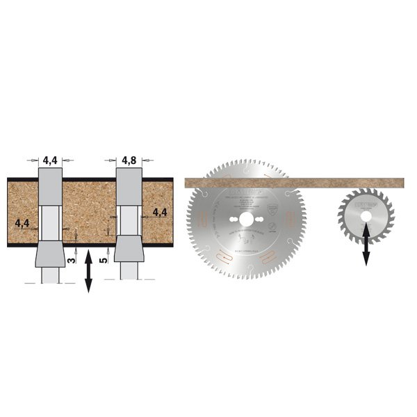 CMT 288.200.36Q Scoring Blade 200 x 4.7 - 6.0 x 45