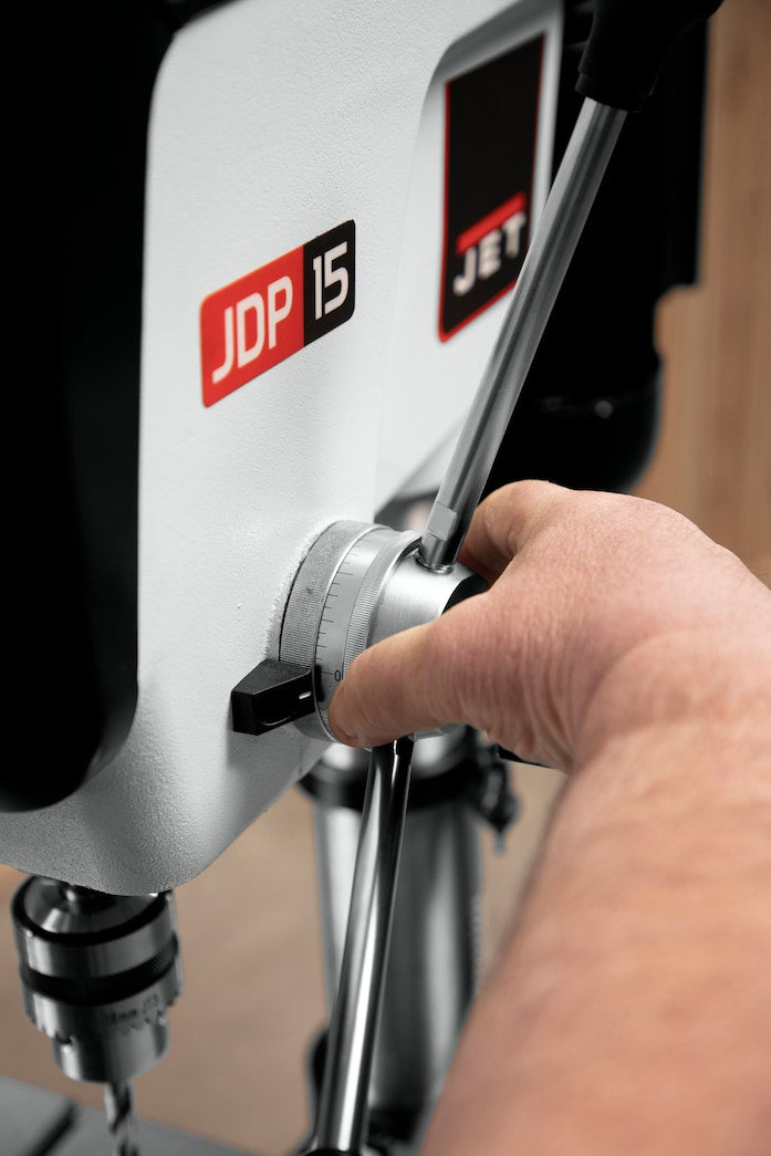 JET JDP-15F, 15-Inch Floor Drill Press, 3/4 HP, 1Ph 115V