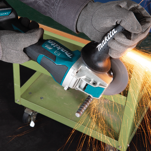 Makita XAG26Z 18V LXT Lithium-Ion Brushless Cordless 4-1/2 in /5 in Paddle Switch X-LOCK Angle Grinder with AFT, Tool Only