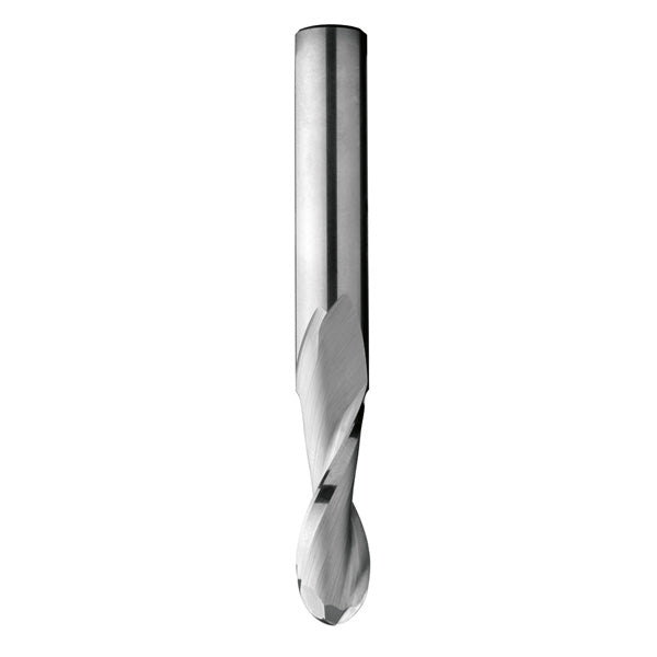 CMT 199.001.11 Solid Carbide Upcut Ball Nose Spiral Bit with 1/8-Inch Diameter with 1/4-Inch Shank