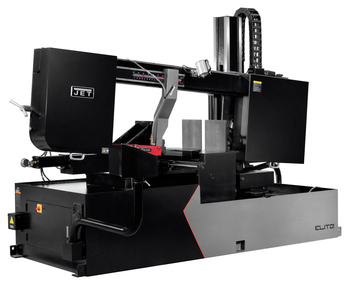 JET ECB-1833DMEVS-230 Elite 18" x 33" Dual Mitering EVS Semi-Auto Horizontal Bandsaw 7-1/2HP, 230V, 3-Ph