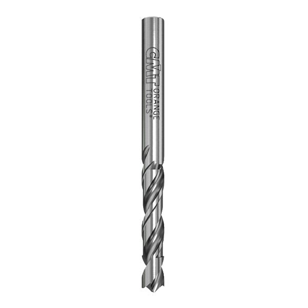 CMT 363.025.21 XTreme Solid Carbide Twist Drill 120° downcut round sharpening, 2.5mm (7/64-Inch), Right-Hand Rotation
