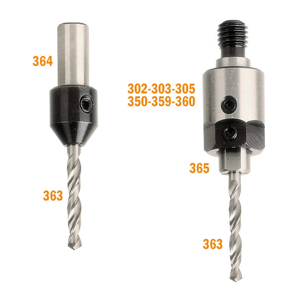 CMT 364.020.00 Adaptor for twist drills 2mm (5/64-inch) Diameter 10x20mm Shank