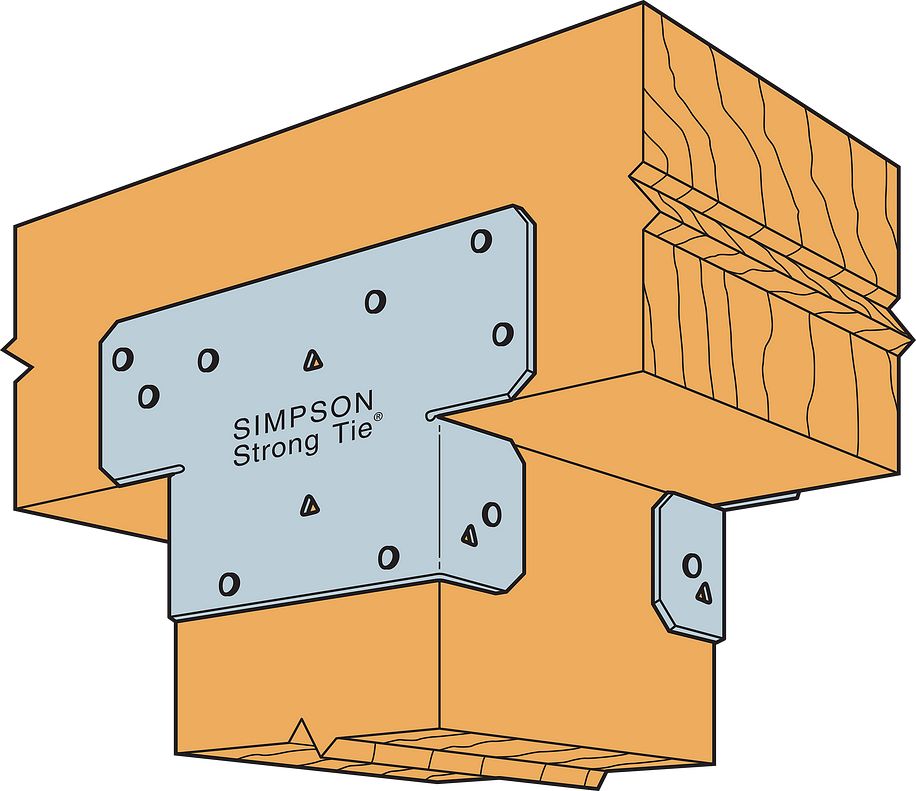 Simpson Strong-Tie Simpson AC6Z 6x Adjustable Post Cap - Zmax Finish