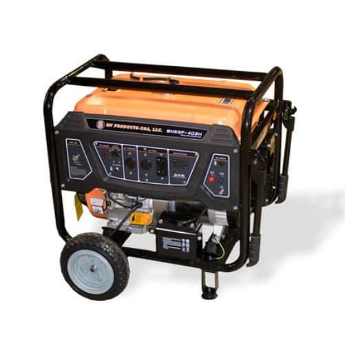 BN Portable Job-Site Generators BNG5000 5000W rated power, Key Electric Start, CARB certified, with GFCI plugs