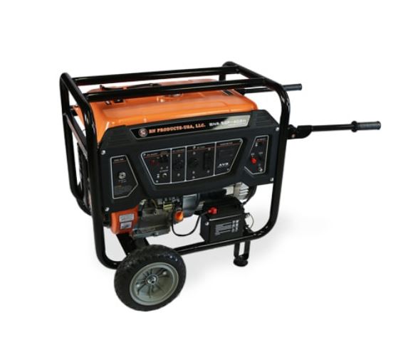 BN Portable Job-Site Generators BNG6500 6500W rated power, Key Electric Start, CARB certified, with GFCI plugs