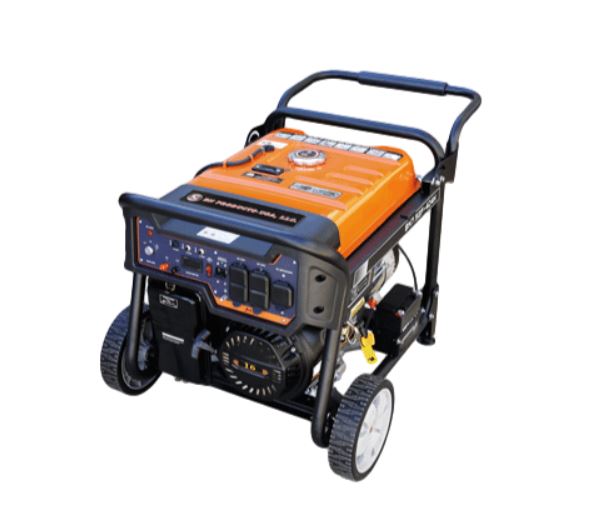 BN Portable Job-Site Generators BNG7500-D4 7500W rated power, Key Electric Start, CARB certified, with GFCI plugs