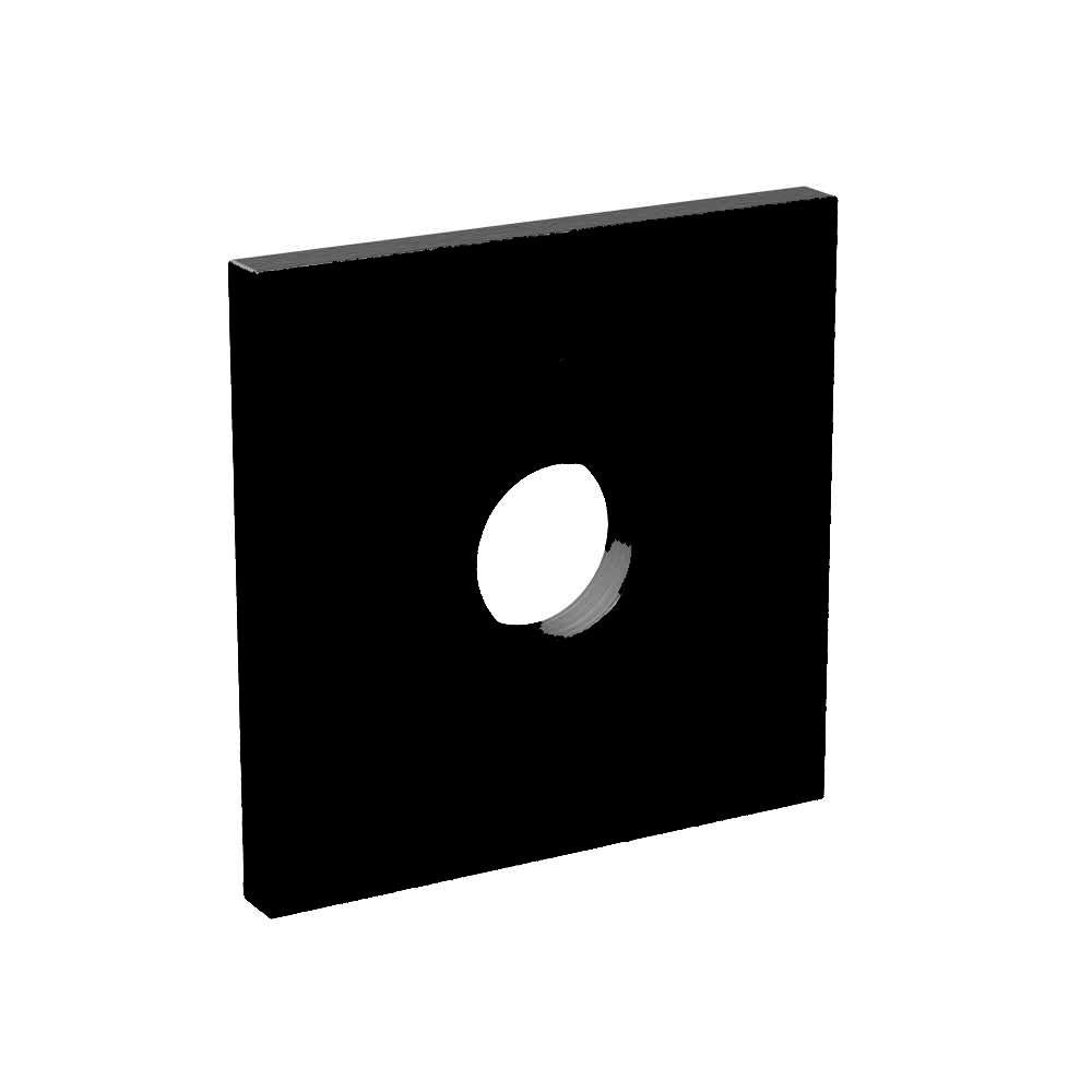 Simpson Bearing Plate 5/8" Hole, 2.5x2.5 Black Powder coated BP 5/8PC
