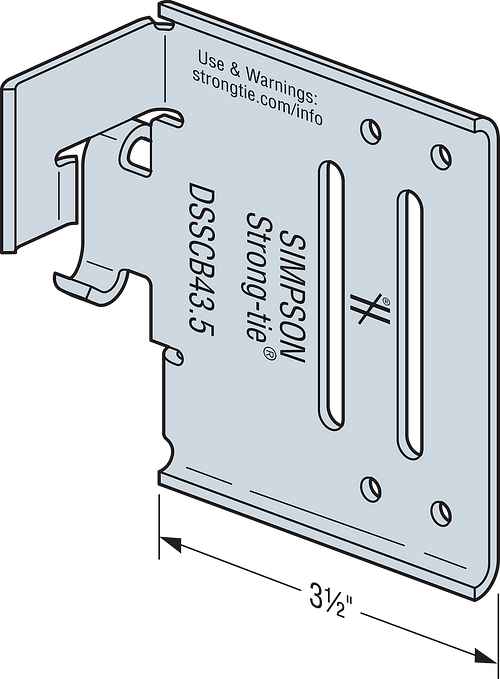 Simpson DSSCB43.5-KT25 4 X 3.5  Bypass Framing Drift Strut Connector
