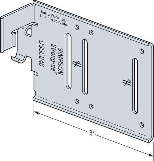 Simpson DSSCB46-KT25 4 x 6 Bypass Framing Drift Strut Connector