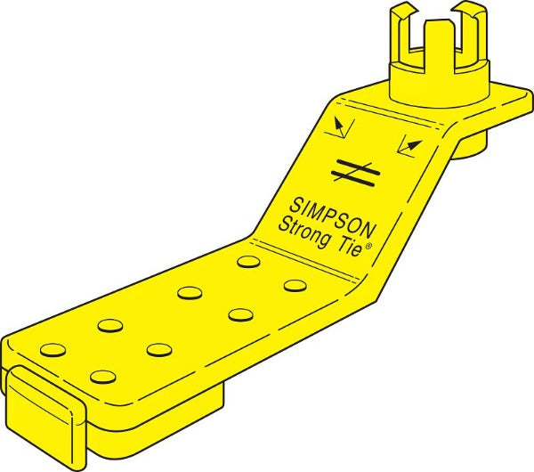 Simpson AM 1/2 AnchorMate Bolt Holder 1/2" - Nylon, Yellow