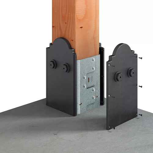 Simpson Strong-Tie APBDW66 Composite 6x6 Decorative Post Base Cover - Each Set includes 4-sided plates and 12 screws