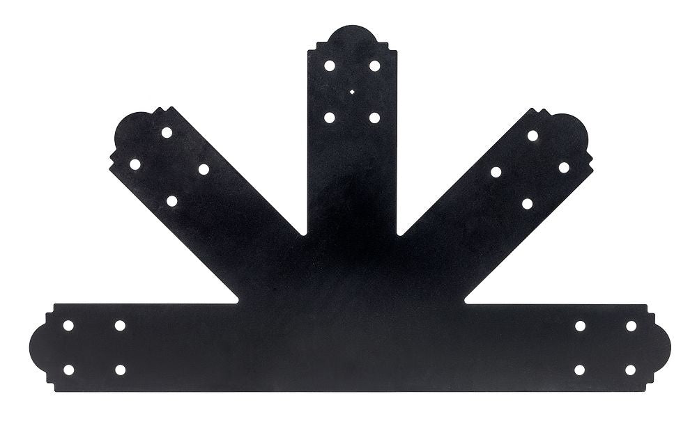 Simpson Strong-Tie Decorative Gable Plate Black Powder-Coated APGP1212 12:12 Pitch