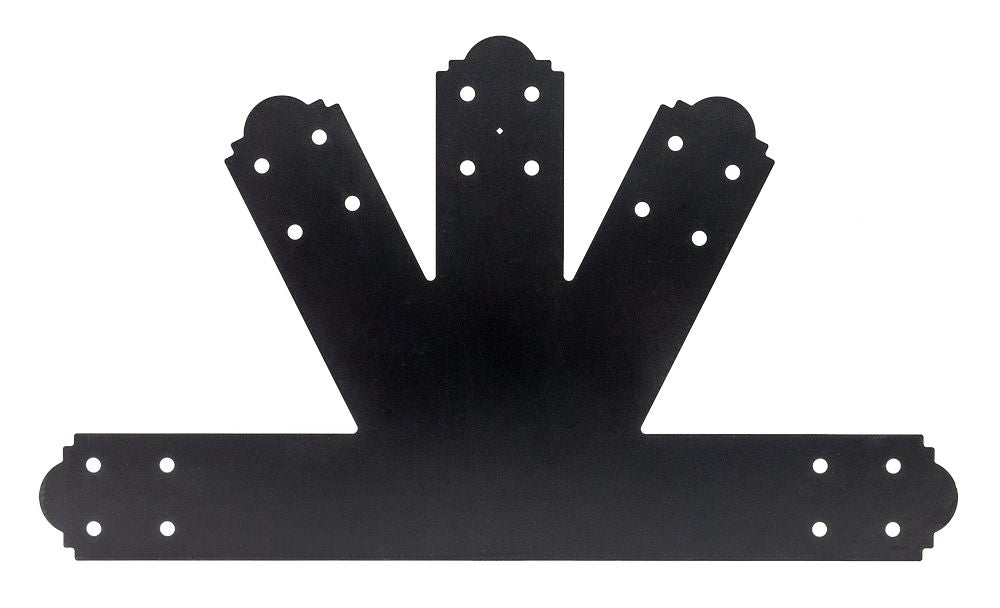 Simpson Strong-Tie Decorative Gable Plate Black Powder-Coated APGP612 6:12 Pitch