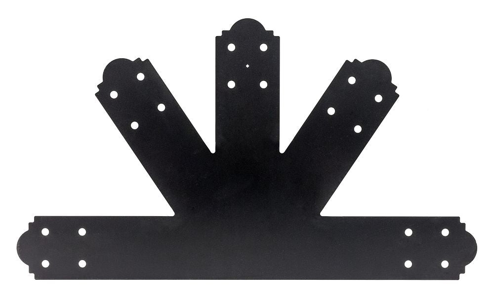 Simpson Strong-Tie Decorative Gable Plate Black Powder-Coated APGP812 8:12 Pitch