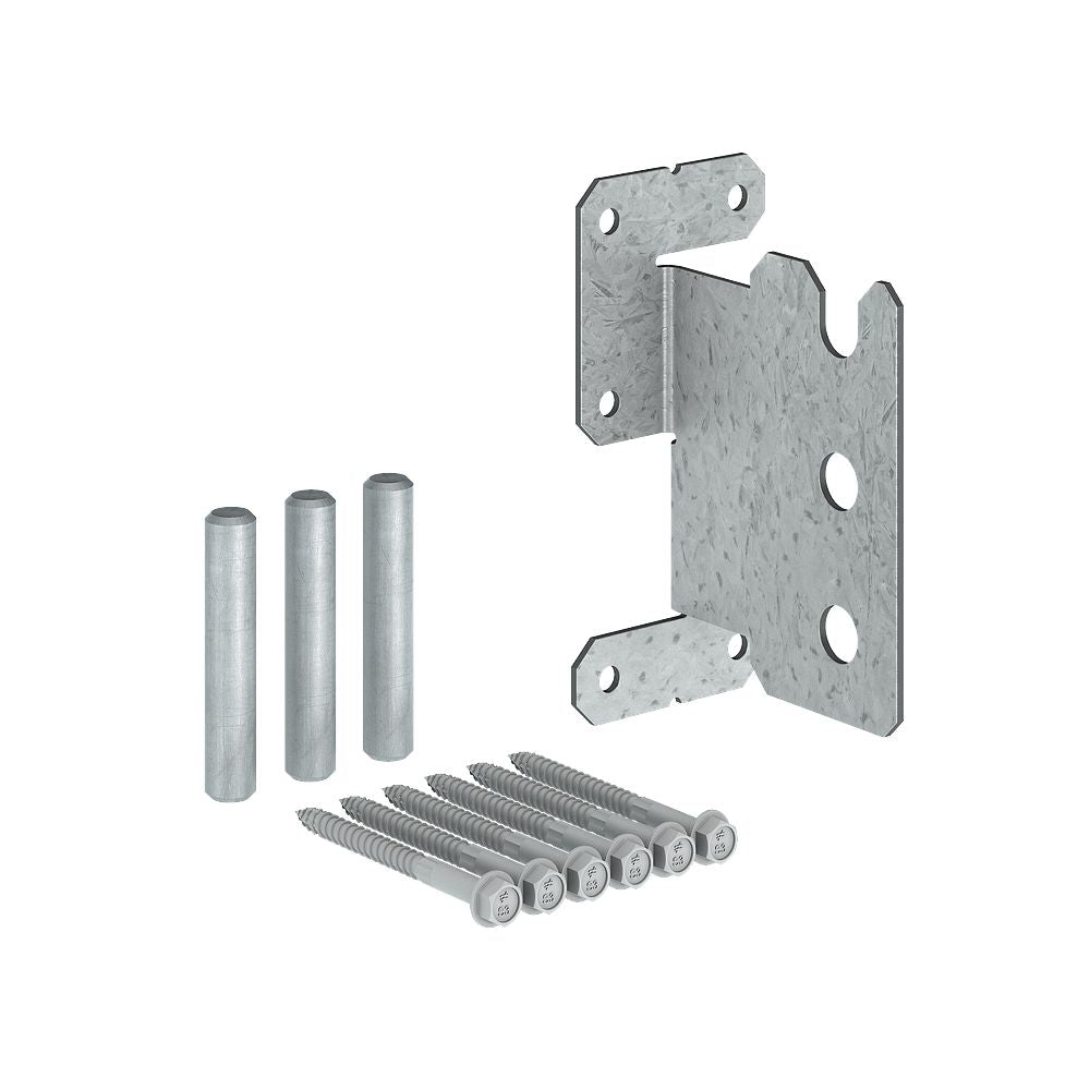 Simpson CJT4ZS Concealed Joist Tie w/ Short Pins and SDS Screws, ZMAX Finish
