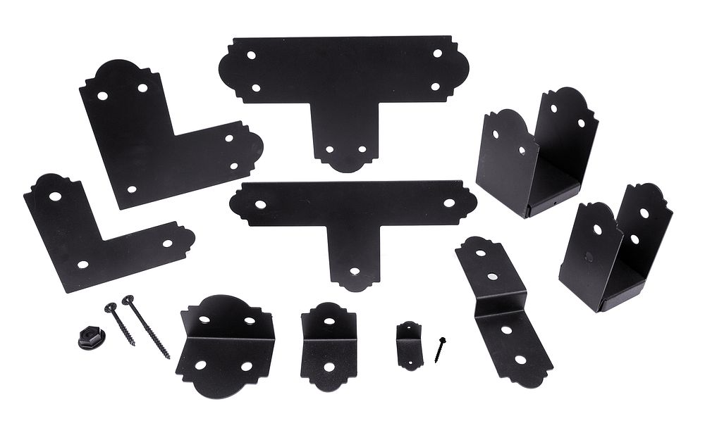 Simpson Strong-Tie APBDW44 Composite 4x4 Decorative Post Base Cover - Each Set includes 4-sided plates and 12 screws