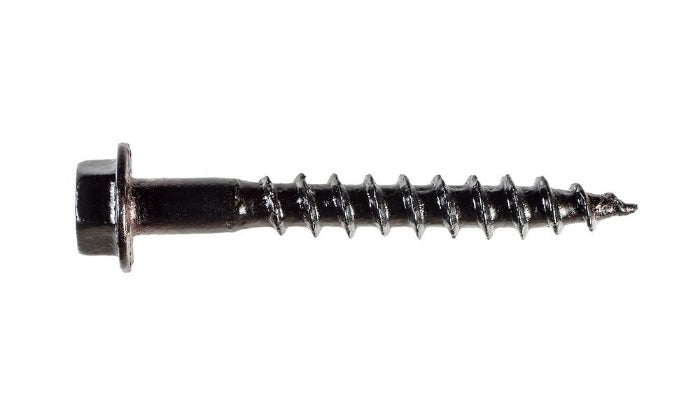 Simpson SD10112DBB #10 x 1-1/2" Outdoor Accents Connector Screw Hex Drive Double Barrier Black
