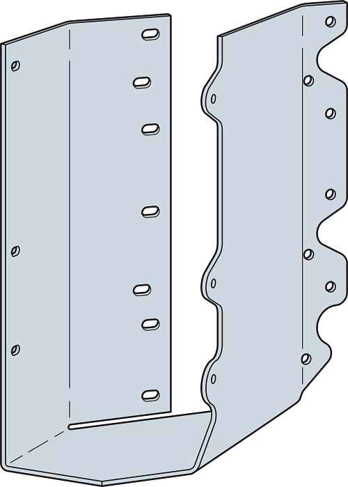 Simpson SULC210-2 Concealed Joist Hanger Skewed Left for Double 2x10