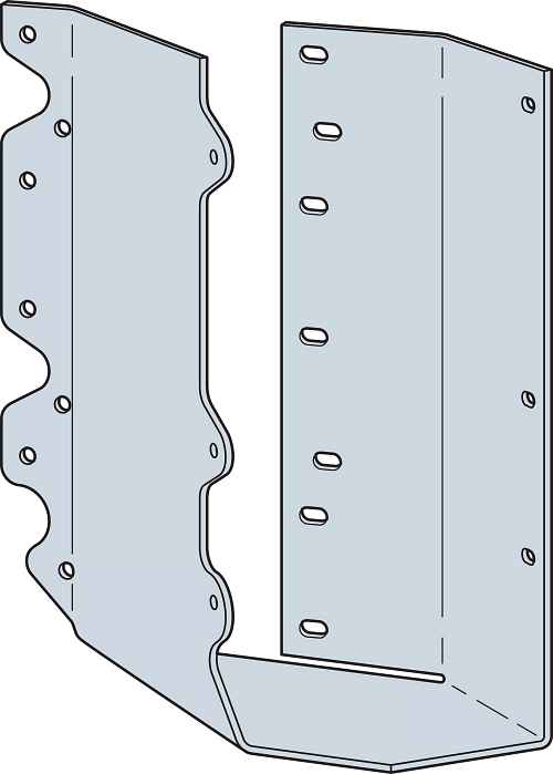 Simpson SURC210-2 Concealed Joist Hanger Skewed Right for Double 2x10