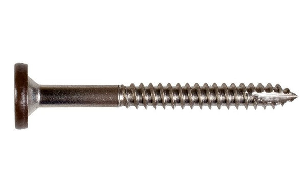 Simpson T08175FS75RD01 #8 x 1 3/4 Red 01 Composite Fascia Screws, 316 Stainless Steel