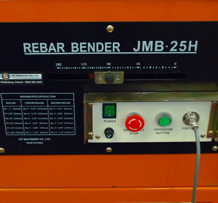 BN JMB-25H Heavy Duty Table-Top #8 Rebar Bender
