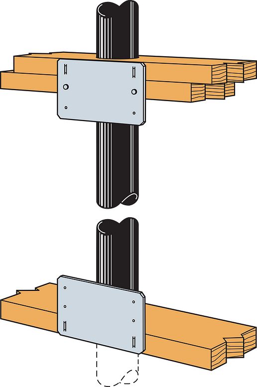 Simpson Strong-Tie PSPN58Z 5 in x 8 in ZMAX Galvanized Protecting Shield Plate Nail Stopper